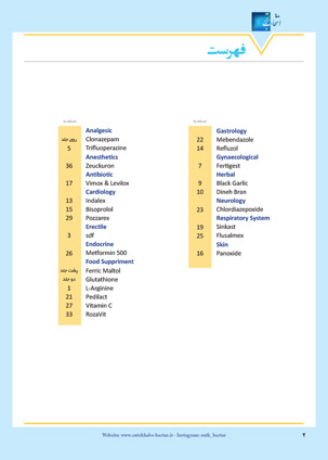  صفحه 2 مجله دارویی اردیبهشت ماه  1404 شماره 347